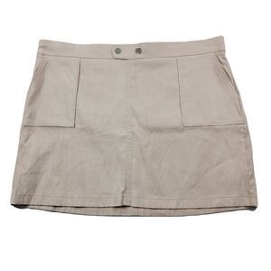 INC International‎ Concepts Faux-Suede Mini Skirt Womens 4X Plus Size Sand Tan